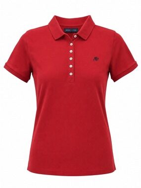 Y2K Aeropostale Women's Red Button-Down Polo sz XL Shirt